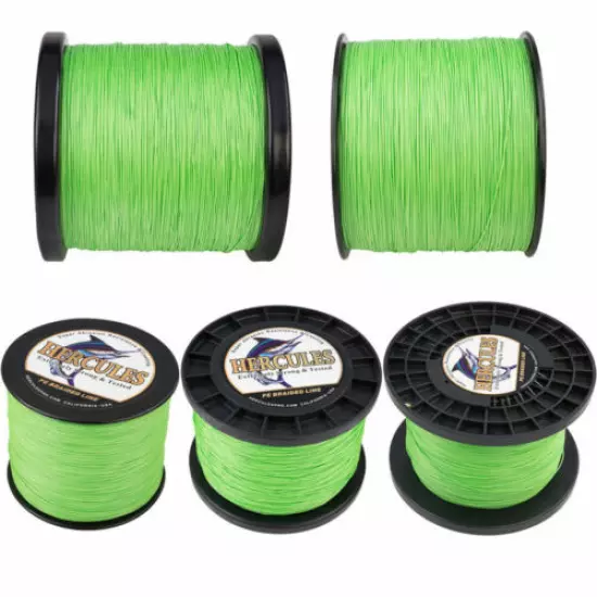 HERCULES 1094 Yards 8 Strands Weave 10-300lb Extreme PE Ice Braided Fishing Line