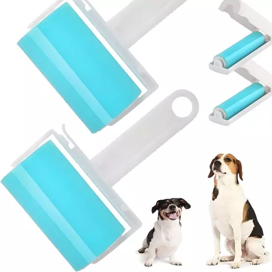 Lint Roller, Reusable Washable Lint Roller Sticky Lint Remover Pet Hair Remov...