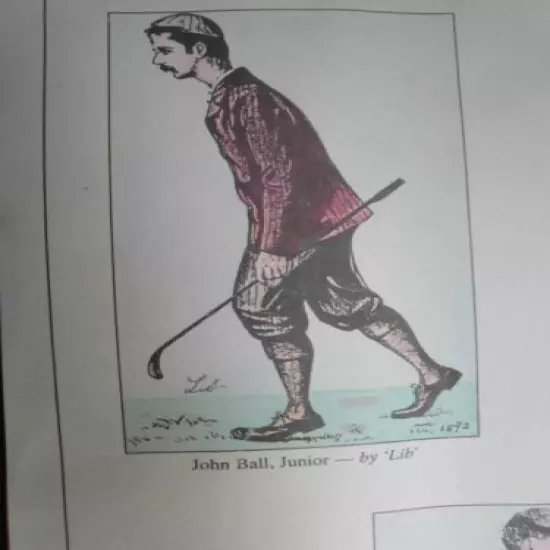 VINTAGE GOLFING PRINT