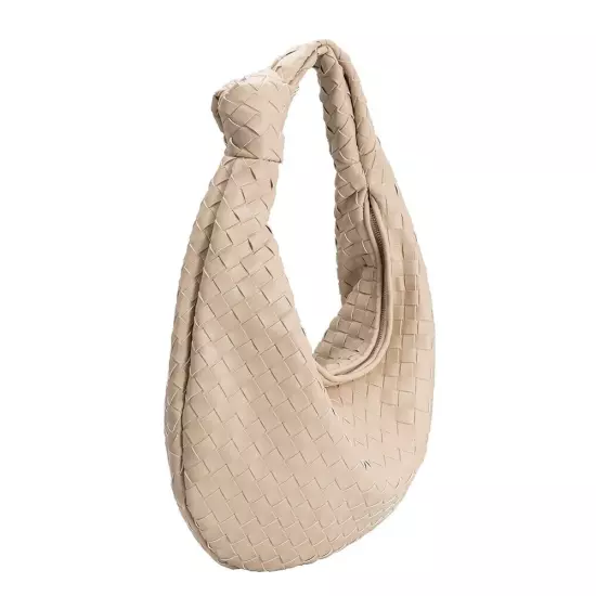 Melie Bianco Katherine Brigitte Satchel Oversized Edition Woven Knot Bag ANTHRO!