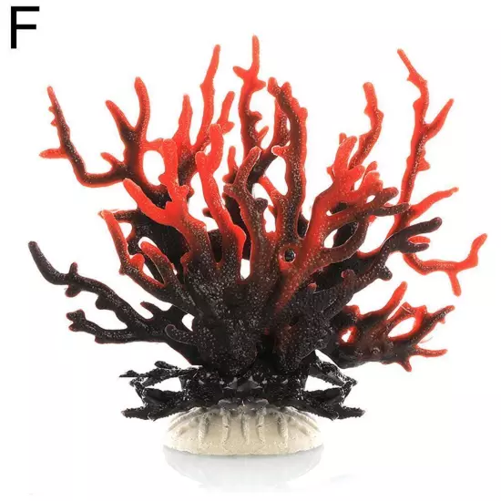 Artificial Coral Ornament Resin Fish Tank Plant Aquarium Decoration^ M2J6