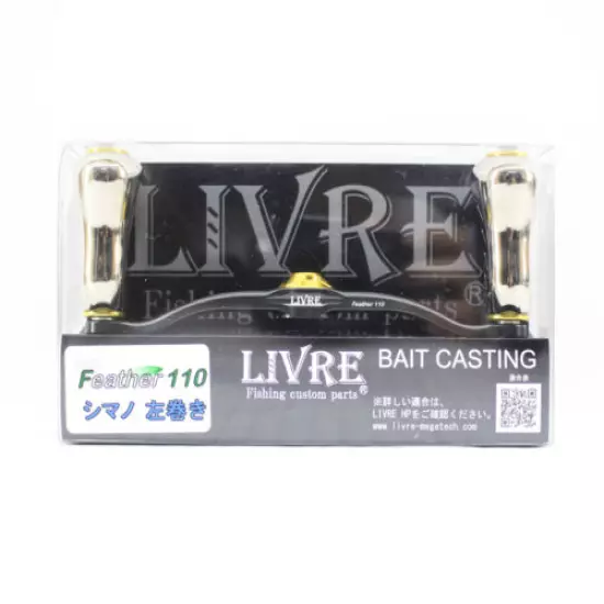 Livre FLSF110-FP-GMG Baitcast Handle Crank Feather 110 (Gunmetal P + Gold G)