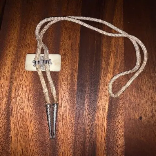 Vintage Country Western Fly Fishing Fly Bolo Tie Jewelry