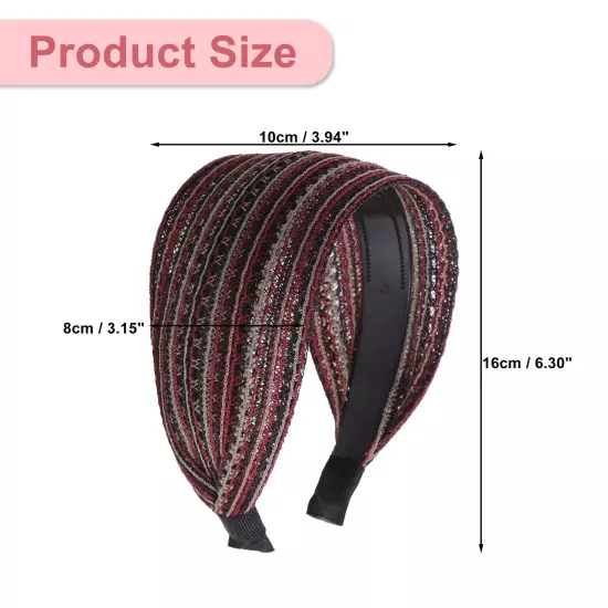 VOCOSTE Wide Headbands for Women Extra Wide Bohemia Headband Large Head Bands