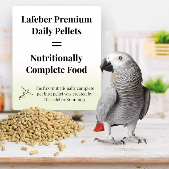 Premium Daily Diet Pellets for Parrots 1.25 Lb Tub