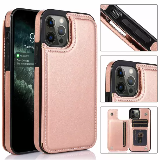 Wallet Card Case Cover Leather Magnetic For iPhone 15 16 PRO MAX 14 13 12 11 XS 