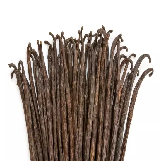 Tahitian Vanilla Beans - Whole Grade B Pods for Baking, Brewing, Extract Making