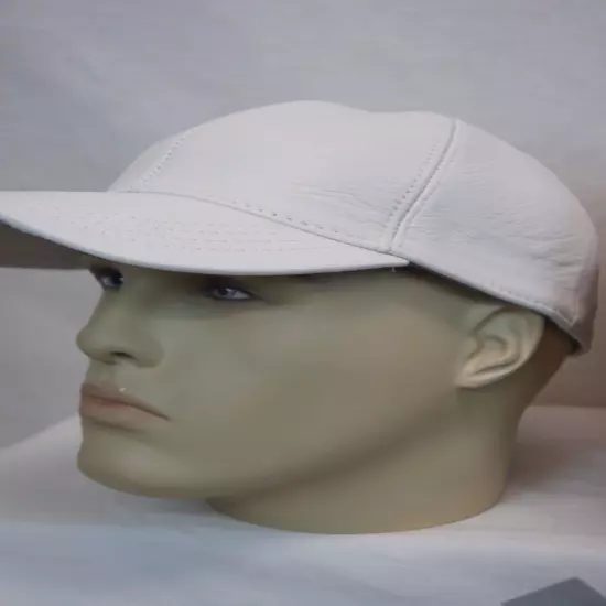 New 100% Real Genuine Lambskin Leather Baseball Cap Hat Sports Visor 32 COLORS