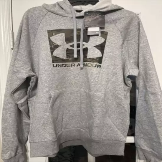 Under Armour New Rival Fleece Camo Hoodie Forest Camo Men's Large 1357939