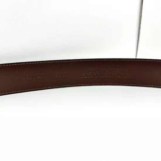 Cremieux Men’s Leather Belt Size 36 Cowhide Brown 