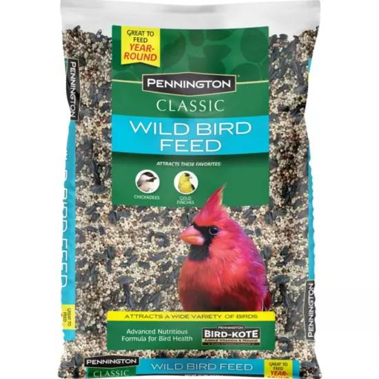 Pennington Classic Dry Wild Bird Feed and Seed, 40 lb. Bag, 1 Pack