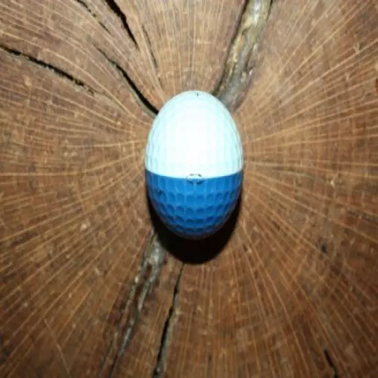 VINTAGE LIGHT BLUE AND DARK BLUE PING EYE GOLF BALL MUST SEE!!!! SUPER RARE!!!!!