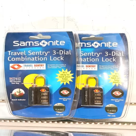 New Samsonite Travel Sentry 3-Dial TSA Combination Locks Luggage 2