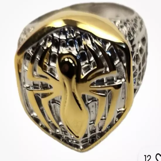 Marvel Spider-Man Sterling Gold/ Silver Ring Size 4 Marvel Comics Limited