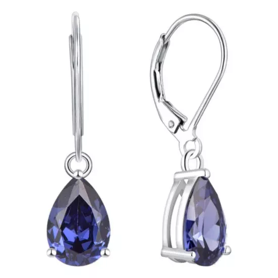 Fashion Cut Zircon Water Drop Stone Earrings For Women Wedding Party Jewelry 