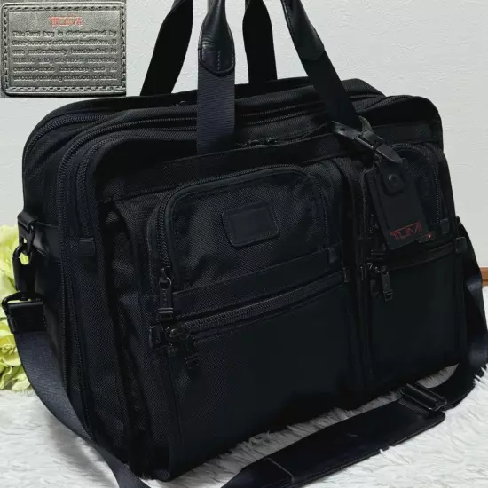 Kiwami Tumi Alpha Expandable Organizer Business Bag Black