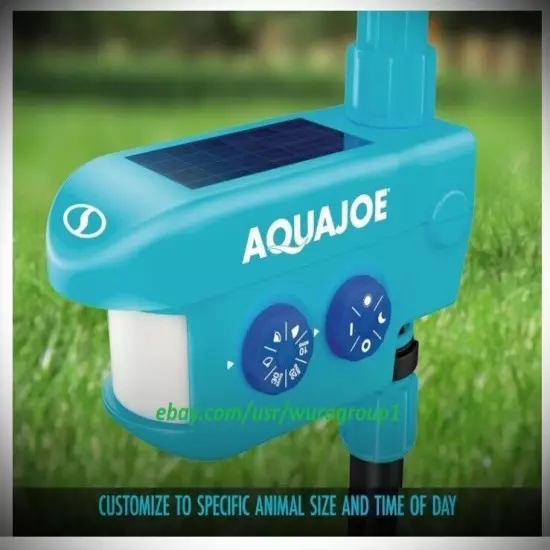 Solar Motion Activated Water Animal Repellent Sprinkler Day & Night Modes