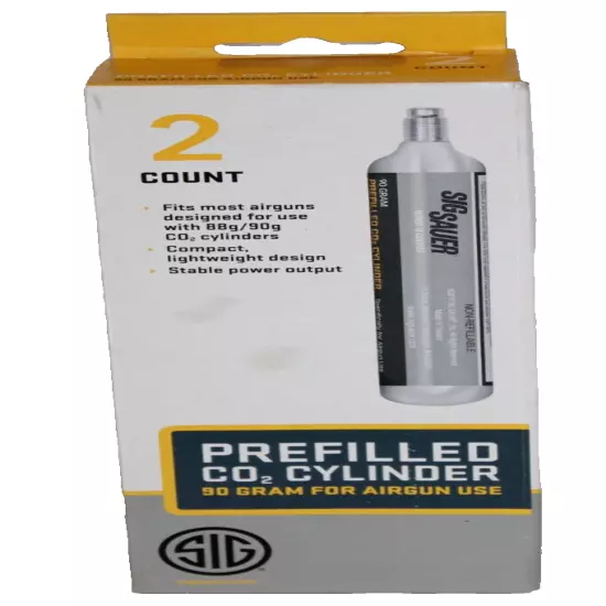 Sig Sauer For Air Guns 2-90 Gram CO2 Prefilled Cylinders AC-90-2 #4