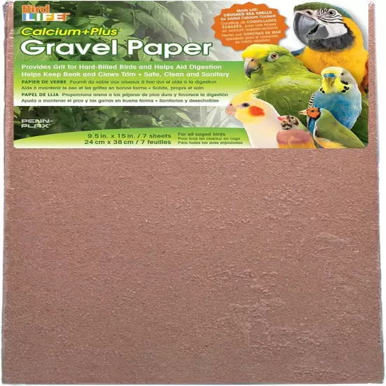 Penn-Plax Gravel Paper for Bird Cage, 9 by 12-Inch (BA638)