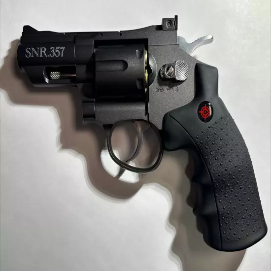 Crosman SNR357 Snub Nose .177 Dual Ammo CO2-Powered Air Revolver - Ages 17+