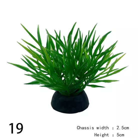 Artificial Grass Plastic Simulated Water Plants Aquarium Fish Tank Landscape NEW