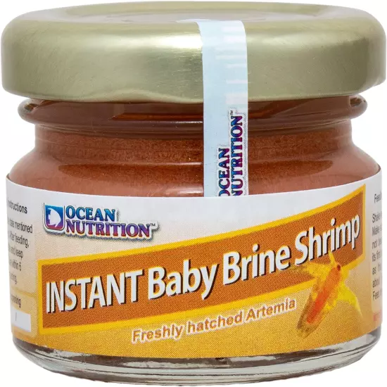 Ocean Nutrition Instant Baby Brine Shrimp 0.7-Ounces (20 Grams) Jar | Ready to U