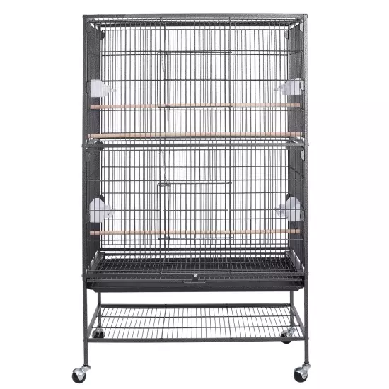 Multiple Sizes Rolling Bird Cage for Small Parrot Cockatiel Parakeet Cage Play