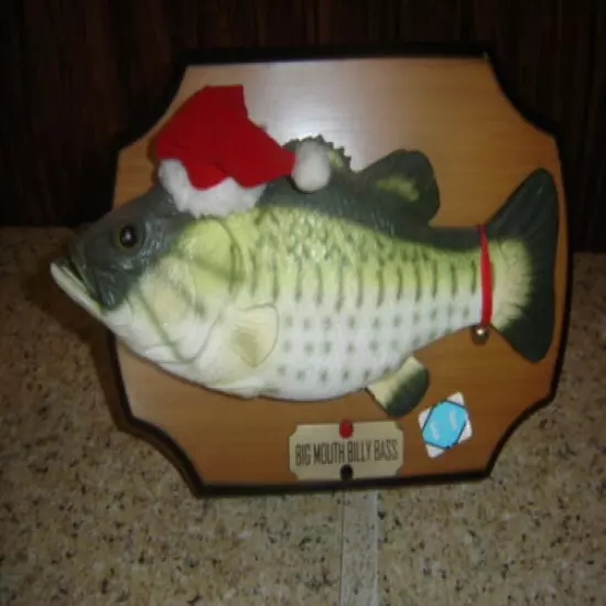 Gemmy Big Mouth Billy Bass Singing Fish Christmas COUNTRY Edition.Vintage EE