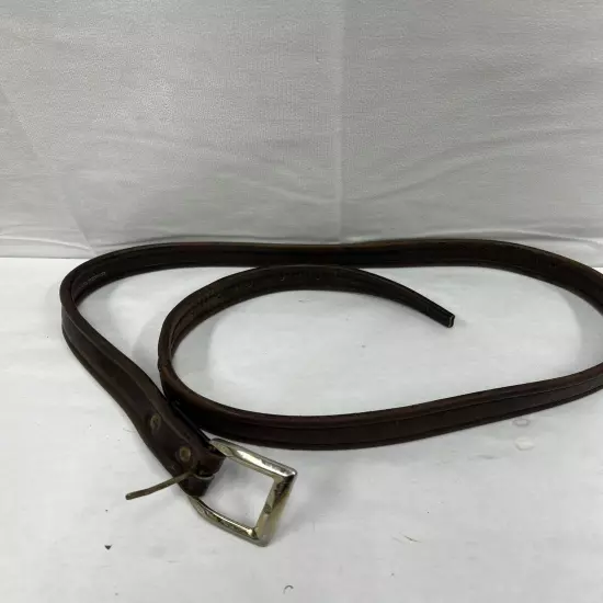 Vintage Harness Horse Men’s Leather Belt 2701 Waxed Steerhide Brown 44