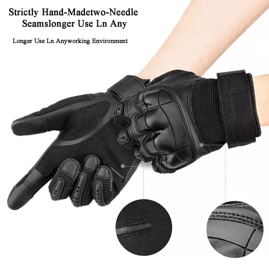 Men Tactical Gloves Motorcycle Touchscreen Airsoft Gloves for Hunting Paintball