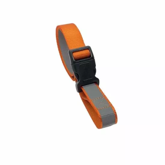 1 Foot Reflective Orange Organizer Strap with Buckle Slide