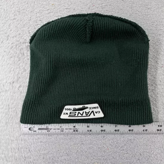 Vans Beanie Toque Adult One Size Green CA NY Since 1966 Skate Skateboard Acrylic