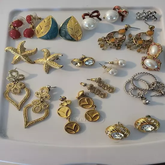 Bundle of Assorted Earrings Vintage Y2k Lot of 14