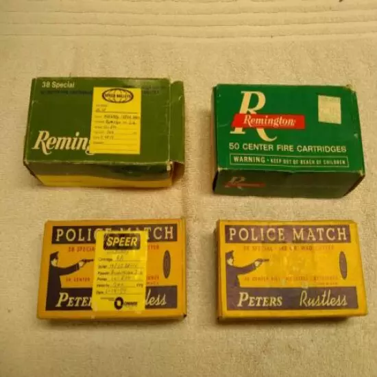 Vintage 38 Special Empty Ammo Boxes Remington Peters (69)