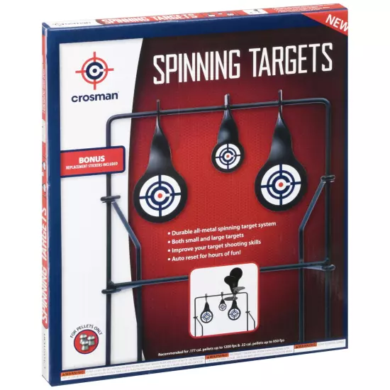 Crosman Steel Spinning Target, Use .177 and .22 Cal Pellets, 1.6 lbs.