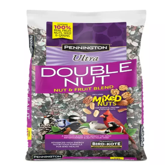 Pennington Ultra Double Nut & Fruit Blend Wild Bird Seed and Feed 10 lb