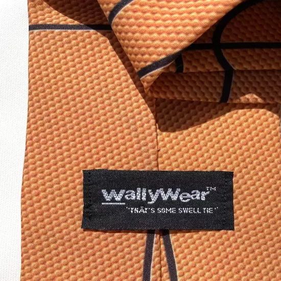 Ralph Marlin Basketball Skin Mens Necktie Orange NCAA NBA 1997 Wally Wear