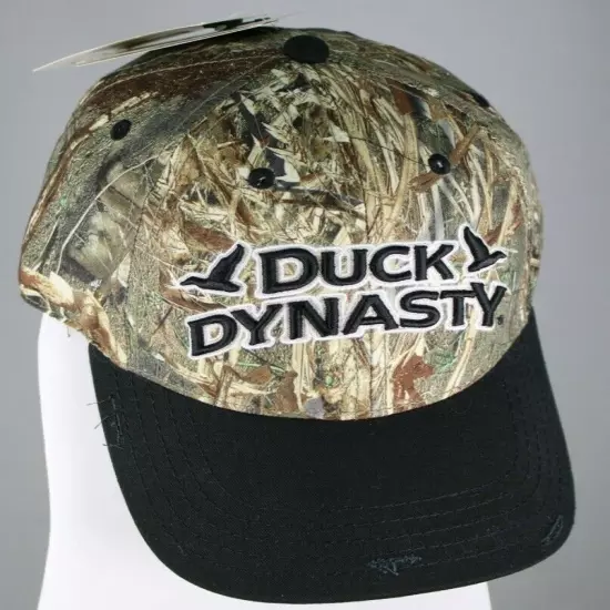 DUCK DYNASTY MENS ADJUSTABLE STRAP HAT 3D EMBROIDERED CAMOUFLAGED HUNTING NEW