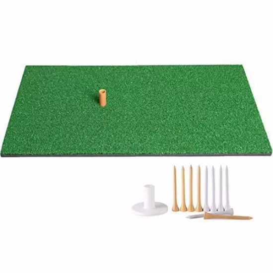 Golf Mat 12“x24“ Residential Practice Hitting Mat Rubber Tee Holder