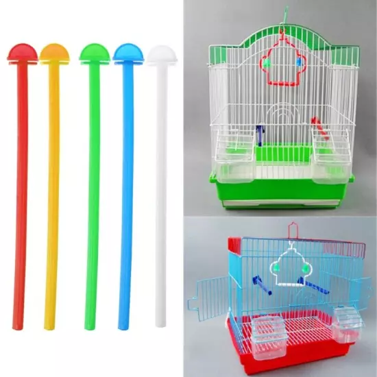 Bird Plastics Perch 5-Piece Traning Standing Rod Grinding Toy for Small Bird