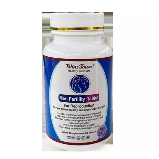 1 Bottle of All Natural Men Fertility Tablet Pills Health Care 60 Capsules