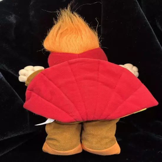 NEW w/ Tag-Russ Troll Kidz Wishbone Doll Wearing Thanksgiving Turkey Costume 12"