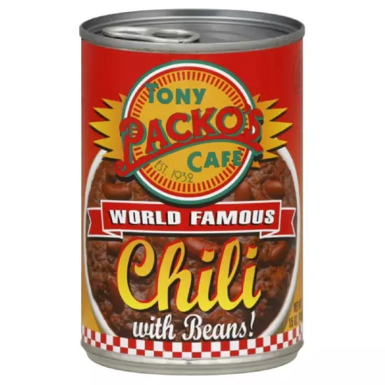 Tony Packo Chili with Beans, 15-Ounce (Pack of 6) 