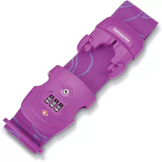 Luggage Strap, Ultraviolet, Combination Lock