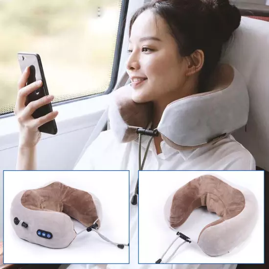 Shiatsu Shoulder Neck and Back Massager Pillow with Heat Deep Kneading Pillow 