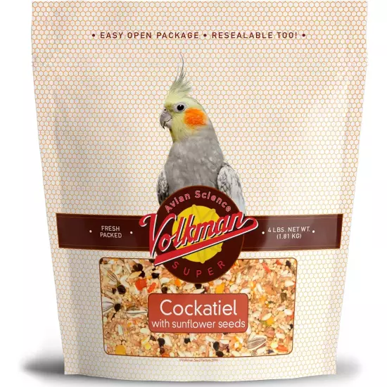 Seed Avian Science Super Cockatiel with Sunflower Bird Food 4lb