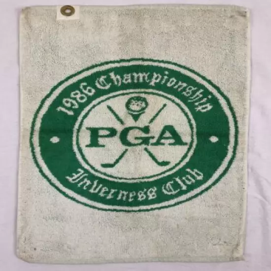 EXTREMELY RARE 1986 PGA Championship Inverness Club Collectible Golf Towel