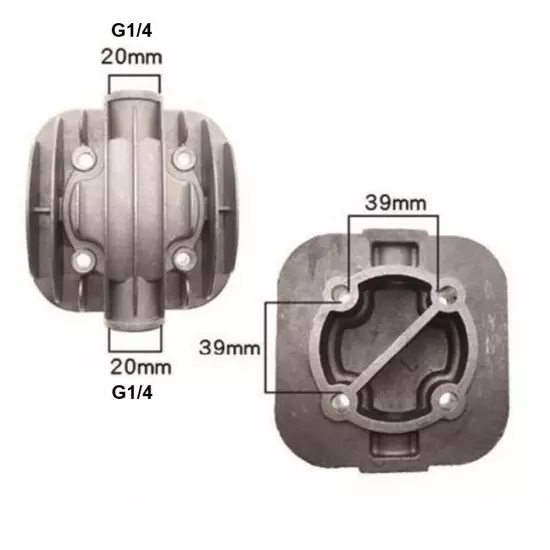 High Temperature and High Pressure Gas Compatible Cylinder Head Air Compressors