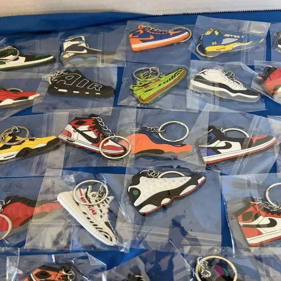 JORDAN NIKE SHOES KEYCHAINS 2D Lot Of 50