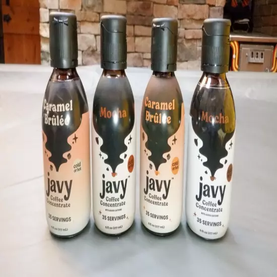 Javy Coffee Cold Brew Concentrate for Hot or Cold Instant Coffee Caramel & Mocha